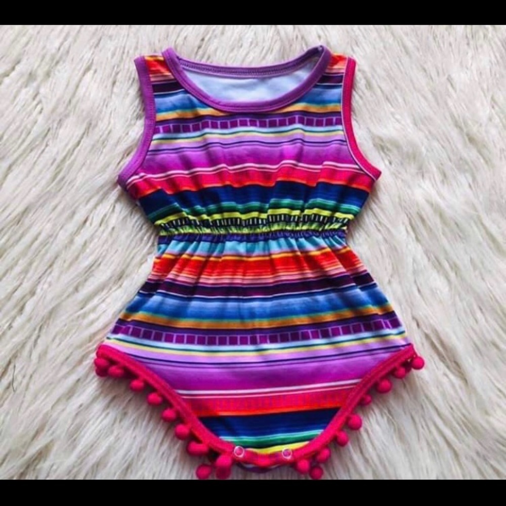Pink/ purple romper
